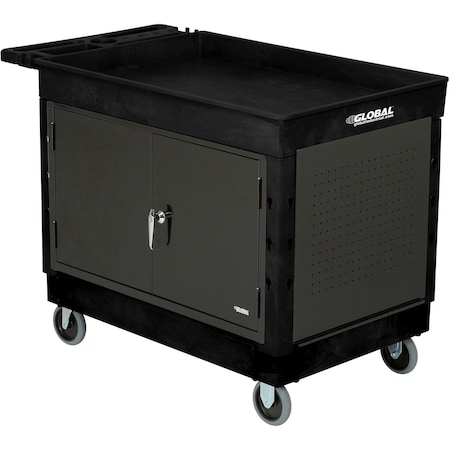 Global Industrial Workstation Cart, Plastic, 44 in L, 25-1/2 in W, 32-1/2 in H 800339